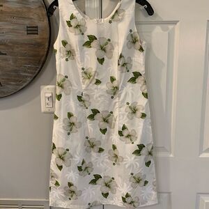Pacific Legend Hawaii Plumeria Sheath Dress sz S